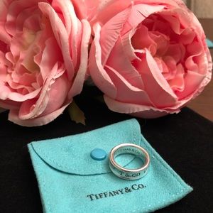 Tiffany & Co Sterling Silver 1837 Wide Band Ring